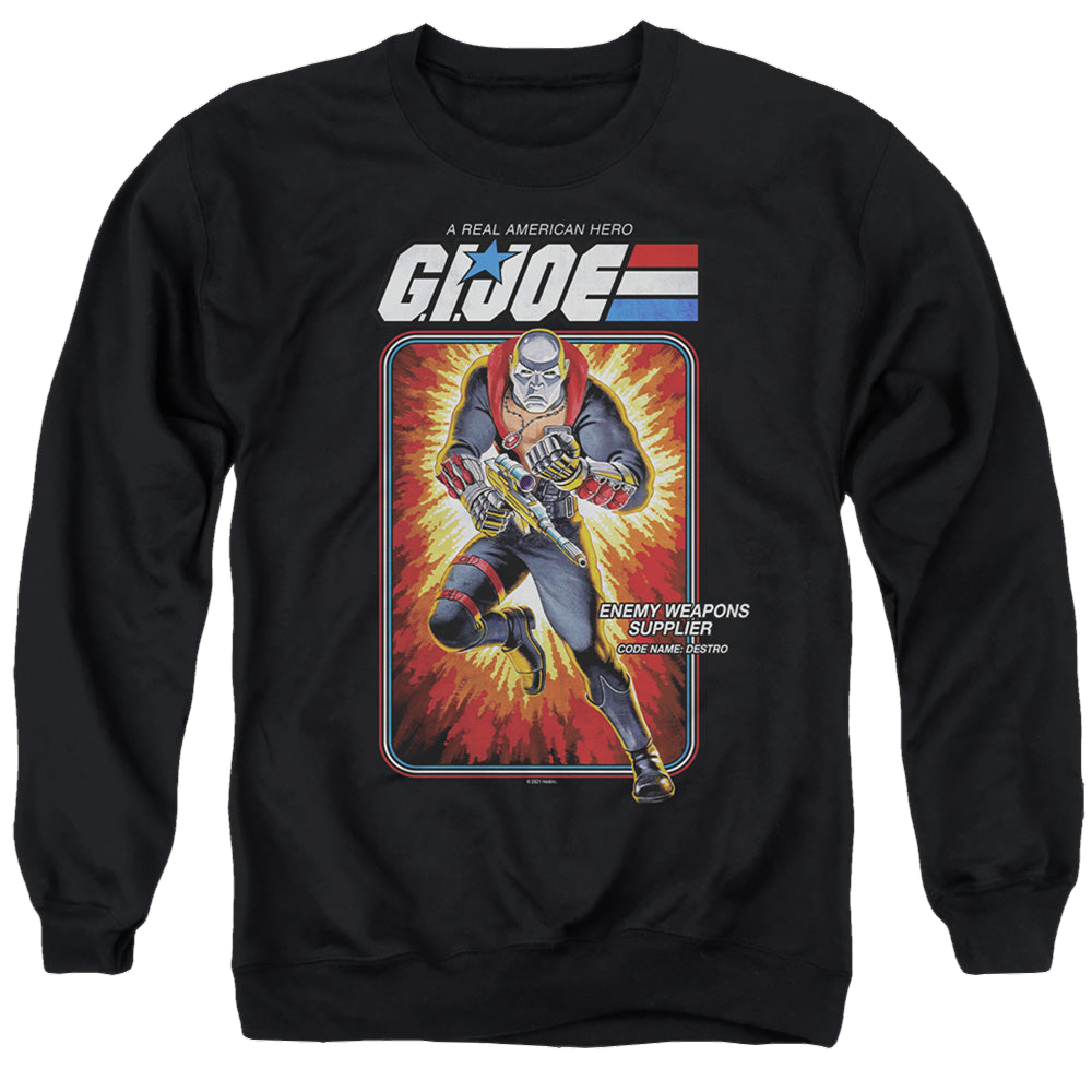 G.I. Joe Destro Card - Men's Crewneck Sweatshirt Men's Crewneck Sweatshirt G.I. Joe   