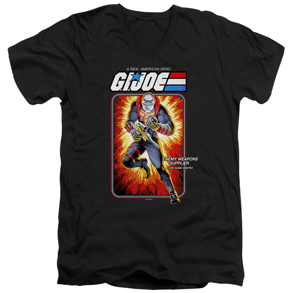 G.I. Joe Destro Card - Men's V-Neck T-Shirt Men's V-Neck T-Shirt G.I. Joe   