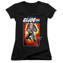 G.I. Joe Destro Card - Juniors V-Neck T-Shirt Juniors V-Neck T-Shirt G.I. Joe   