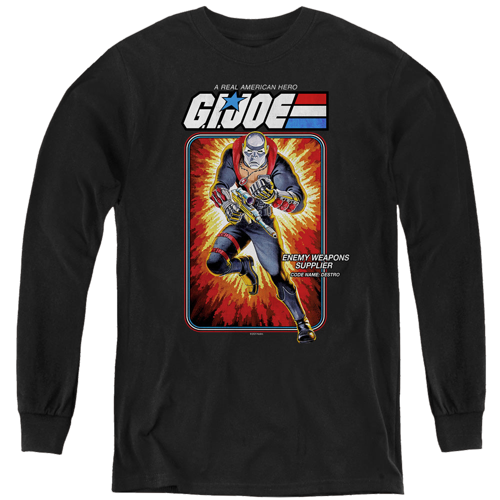 G.I. Joe Destro Card - Youth Long Sleeve T-Shirt Youth Long Sleeve T-Shirt G.I. Joe   