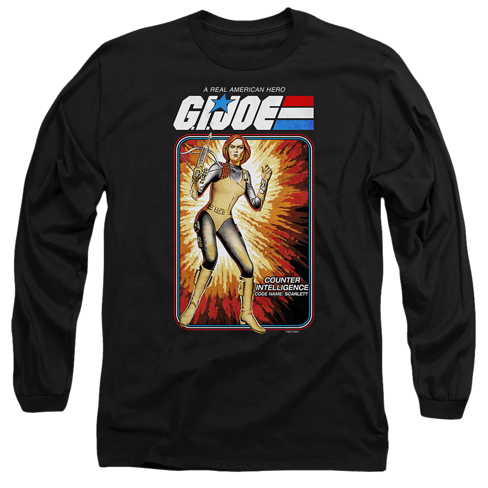 G.I. Joe Scarlett Card - Men's Long Sleeve T-Shirt Men's Long Sleeve T-Shirt G.I. Joe   