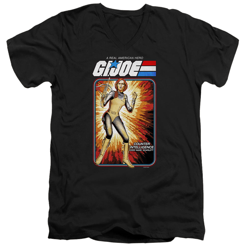 G.I. Joe Scarlett Card - Men's V-Neck T-Shirt Men's V-Neck T-Shirt G.I. Joe   