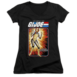 G.I. Joe Scarlett Card - Juniors V-Neck T-Shirt Juniors V-Neck T-Shirt G.I. Joe   