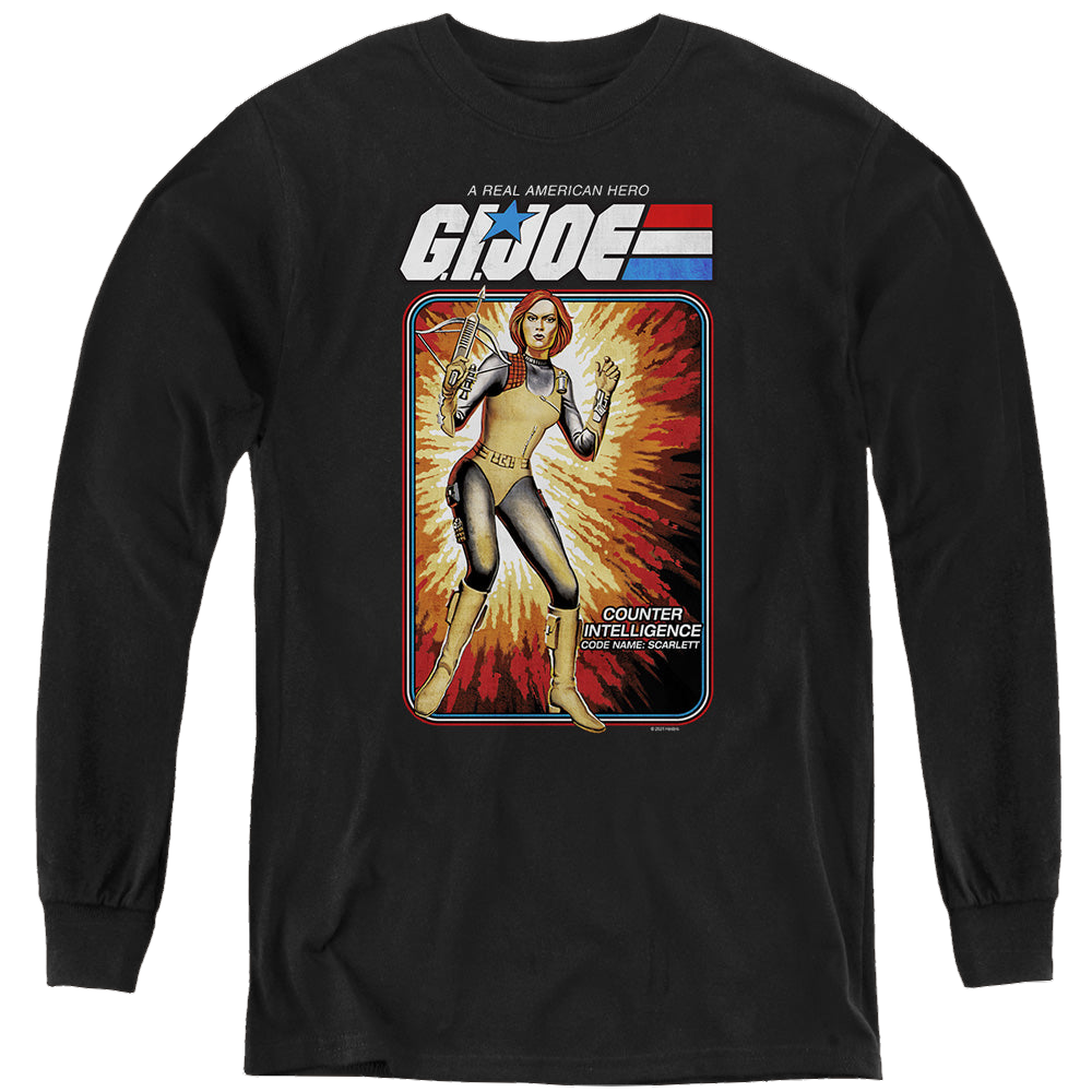 G.I. Joe Scarlett Card - Youth Long Sleeve T-Shirt Youth Long Sleeve T-Shirt G.I. Joe   