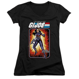 G.I. Joe Baroness Card - Juniors V-Neck T-Shirt Juniors V-Neck T-Shirt G.I. Joe   