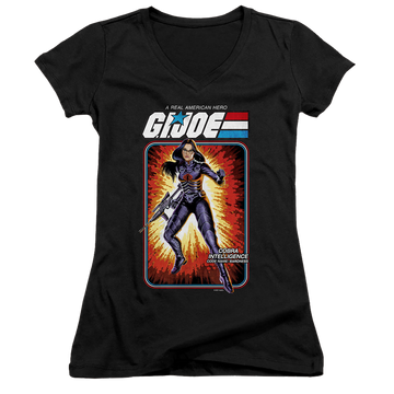 G.I. Joe Baroness Card - Juniors V-Neck T-Shirt Juniors V-Neck T-Shirt G.I. Joe   