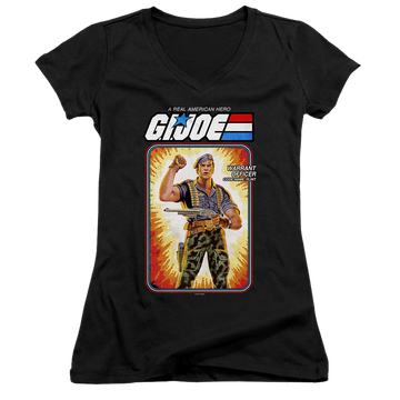 G.I. Joe Flint Card - Juniors V-Neck T-Shirt Juniors V-Neck T-Shirt G.I. Joe   
