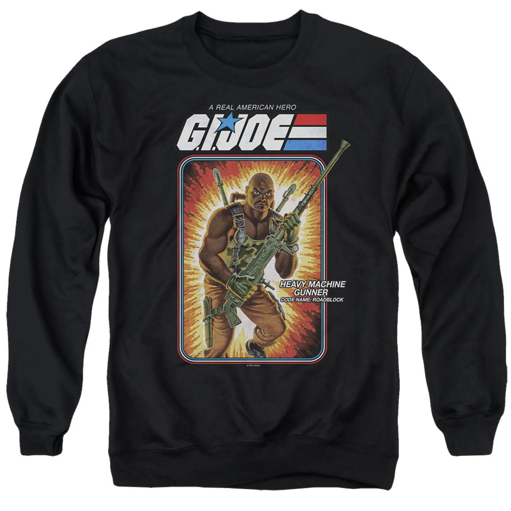 G.I. Joe Roadblock Card - Men's Crewneck Sweatshirt Men's Crewneck Sweatshirt G.I. Joe   
