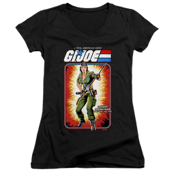 G.I. Joe Lady Jaye Card - Juniors V-Neck T-Shirt Juniors V-Neck T-Shirt G.I. Joe   