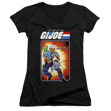 G.I. Joe Shipwreck Card - Juniors V-Neck T-Shirt Juniors V-Neck T-Shirt G.I. Joe   