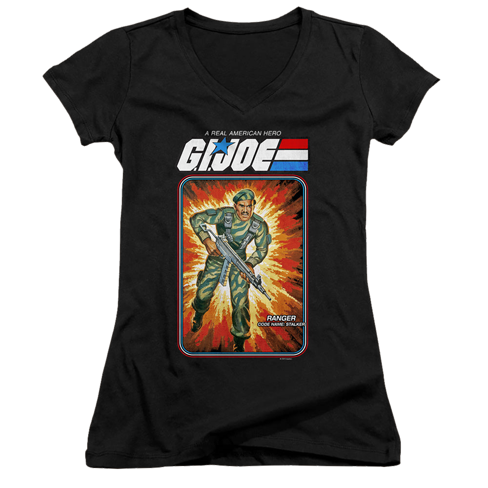 G.I. Joe Stalker Card - Juniors V-Neck T-Shirt Juniors V-Neck T-Shirt G.I. Joe   
