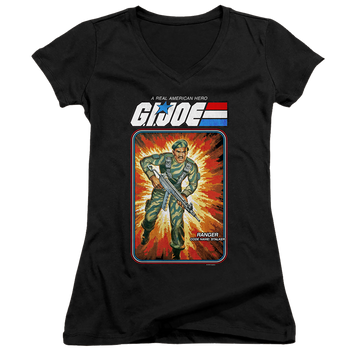 G.I. Joe Stalker Card - Juniors V-Neck T-Shirt Juniors V-Neck T-Shirt G.I. Joe   