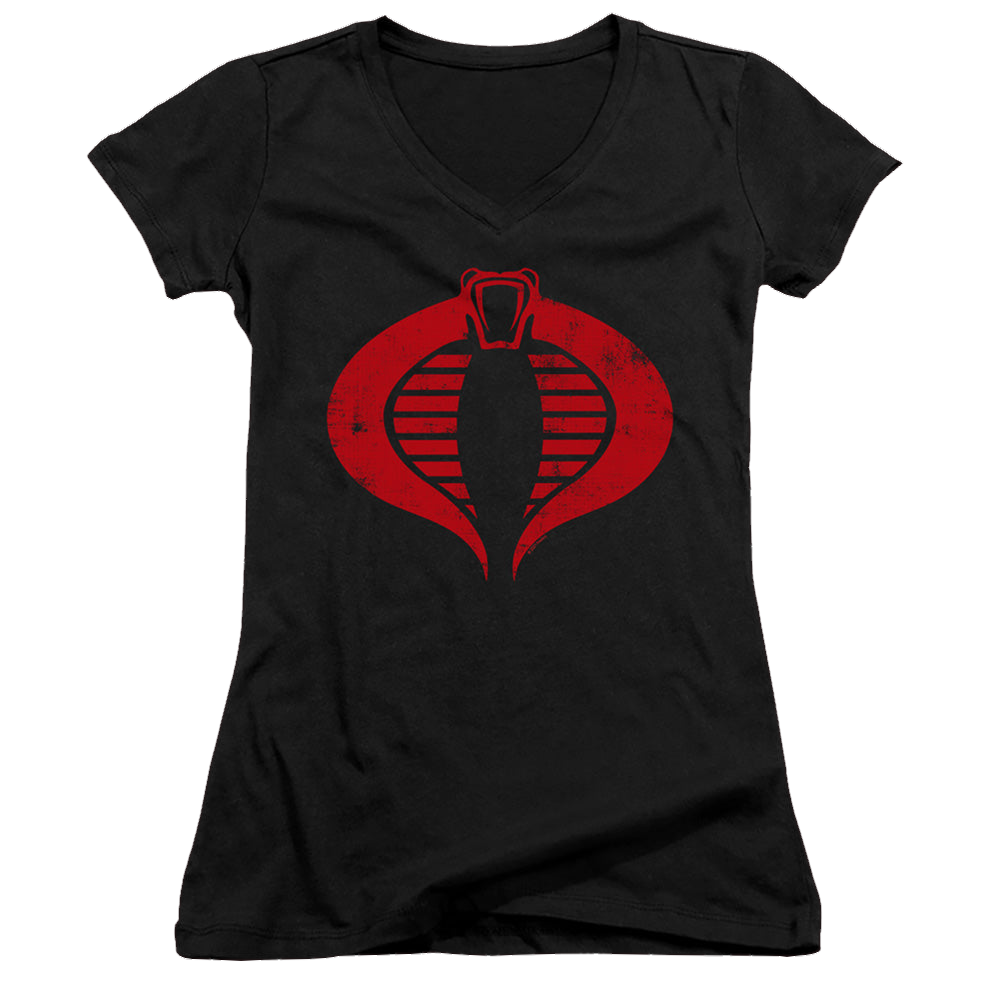 G.I. Joe Cobra Logo - Juniors V-Neck T-Shirt Juniors V-Neck T-Shirt G.I. Joe   