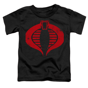 Black toddler t-shirt with G.I. Joe Cobra Logo graphic