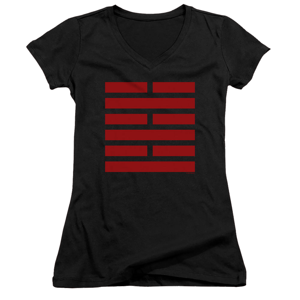 G.I. Joe Snake Eyes Symbol - Juniors V-Neck T-Shirt Juniors V-Neck T-Shirt G.I. Joe   
