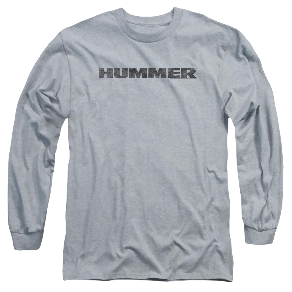 Hummer Distressed Hummer Logo Men's Long Sleeve T-Shirt Men's Long Sleeve T-Shirt Hummer   