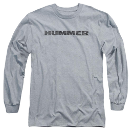 Hummer Distressed Hummer Logo Men's Long Sleeve T-Shirt Men's Long Sleeve T-Shirt Hummer   