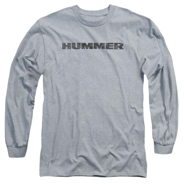 Hummer Distressed Hummer Logo Men's Long Sleeve T-Shirt Men's Long Sleeve T-Shirt Hummer   