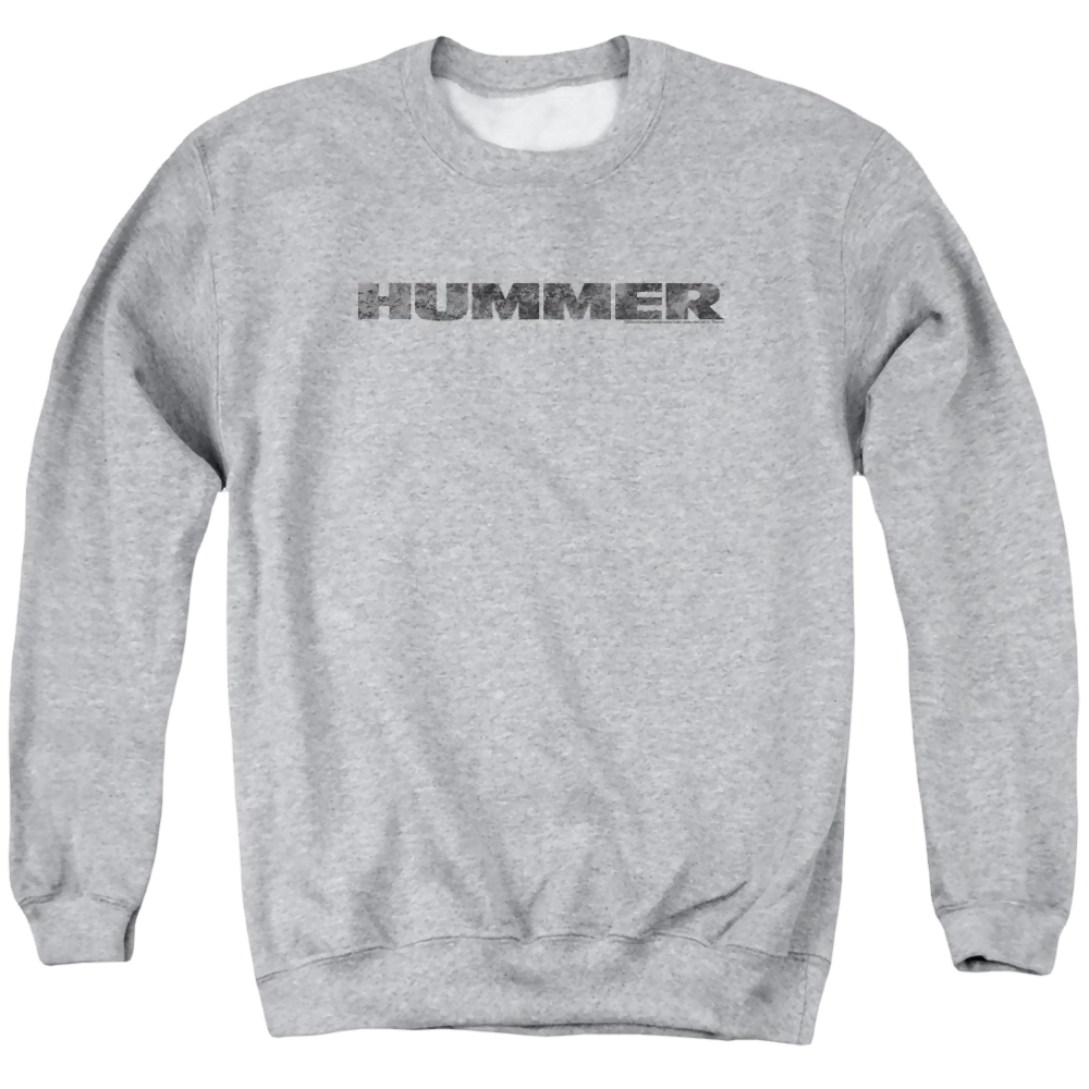 Hummer Distressed Hummer Logo Men's Crewneck Sweatshirt Men's Crewneck Sweatshirt Hummer   
