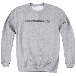 Hummer Distressed Hummer Logo Men's Crewneck Sweatshirt Men's Crewneck Sweatshirt Hummer   