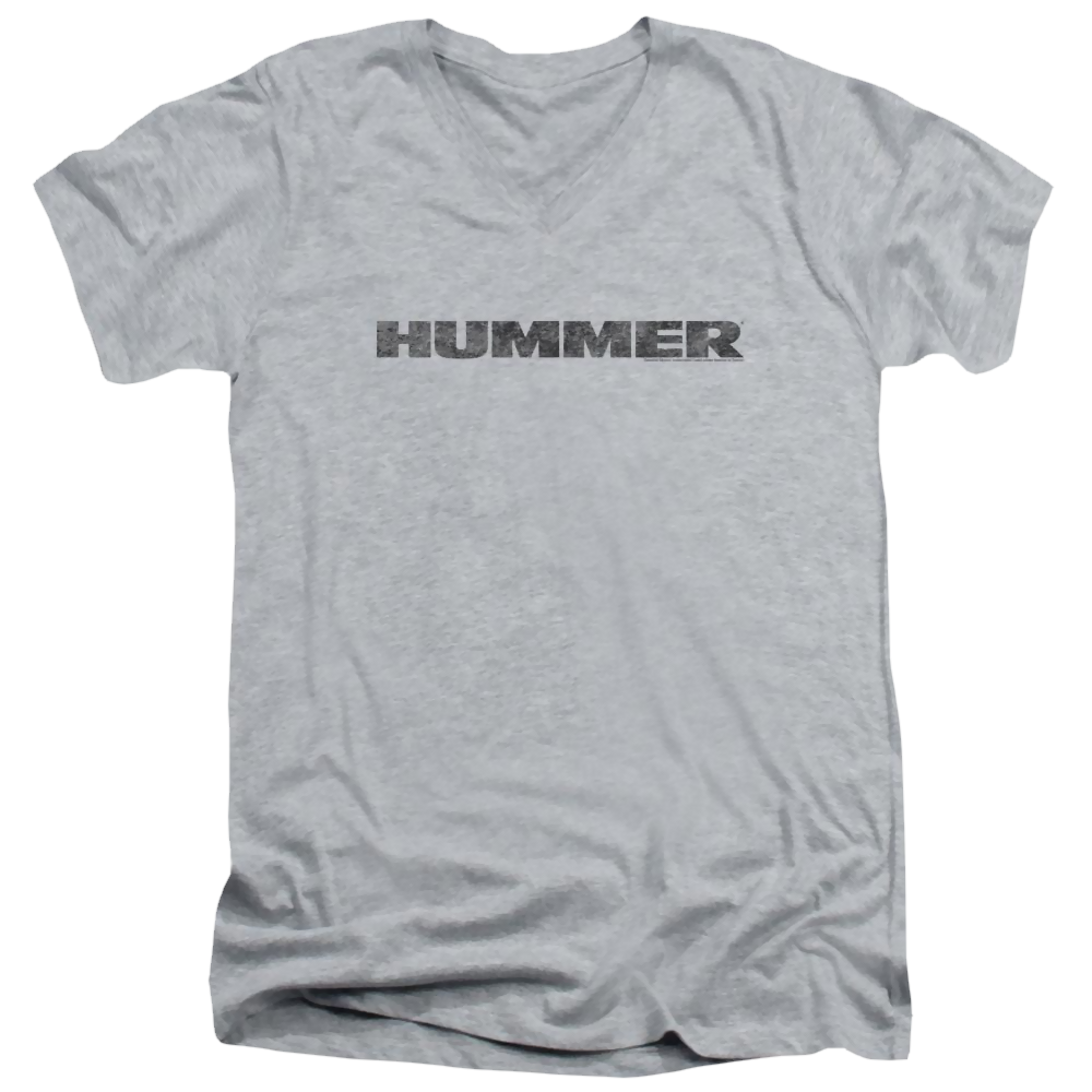 Hummer Distressed Hummer Logo Men's V-Neck T-Shirt Men's V-Neck T-Shirt Hummer   