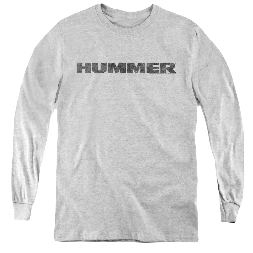 Hummer Distressed Hummer Logo - Youth Long Sleeve T-Shirt Youth Long Sleeve T-Shirt Hummer   