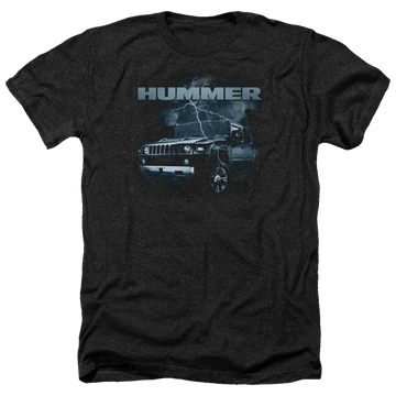 Charcoal men's heather t-shirt with Hummer Stormy Ride graphic