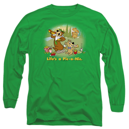 Yogi Bear Life'S A Picnic - Men's Long Sleeve T-Shirt Men's Long Sleeve T-Shirt Yogi Bear   