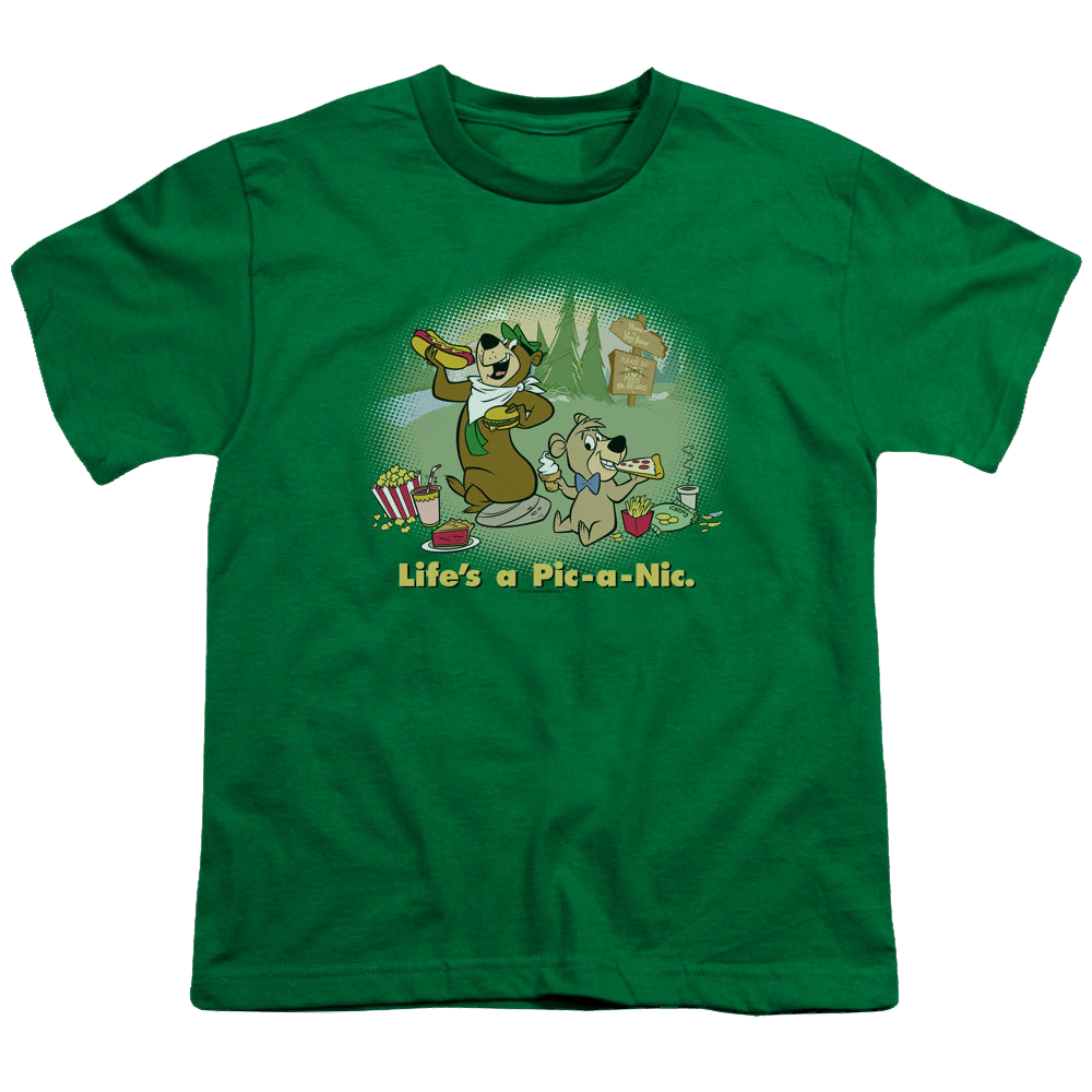 Yogi Bear Life'S A Picnic - Youth T-Shirt Youth T-Shirt (Ages 8-12) Yogi Bear   