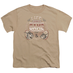 Tom and Jerry Tom And Jerry/Life Is A Game - Youth T-Shirt Youth T-Shirt (Ages 8-12) Tom and Jerry   