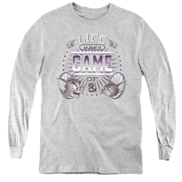 Tom And Jerry Life Is A Game - Youth Long Sleeve T-Shirt Youth Long Sleeve T-Shirt Tom and Jerry   