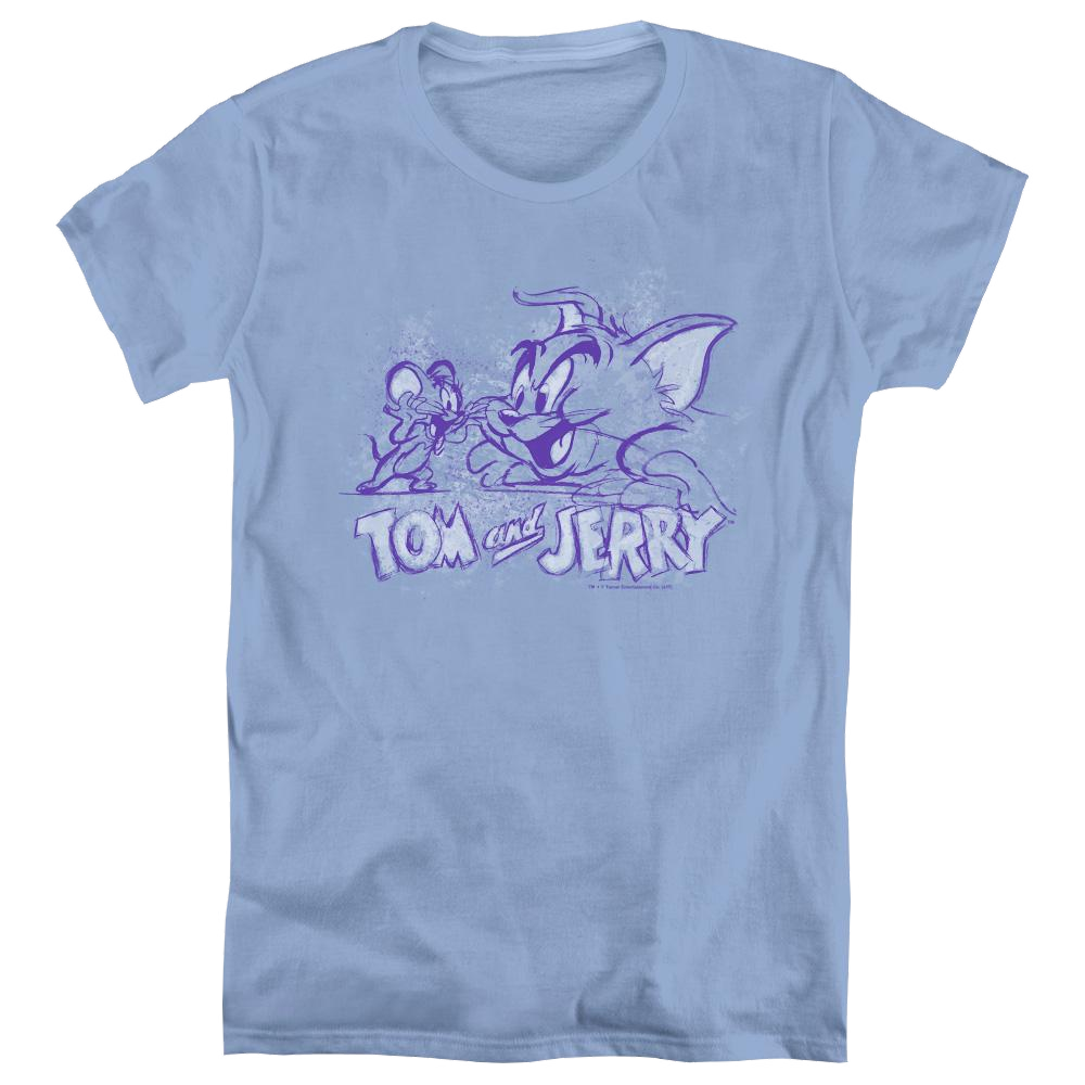 Tom And Jerry Sketchy - Women's T-Shirt Women's T-Shirt Tom and Jerry   