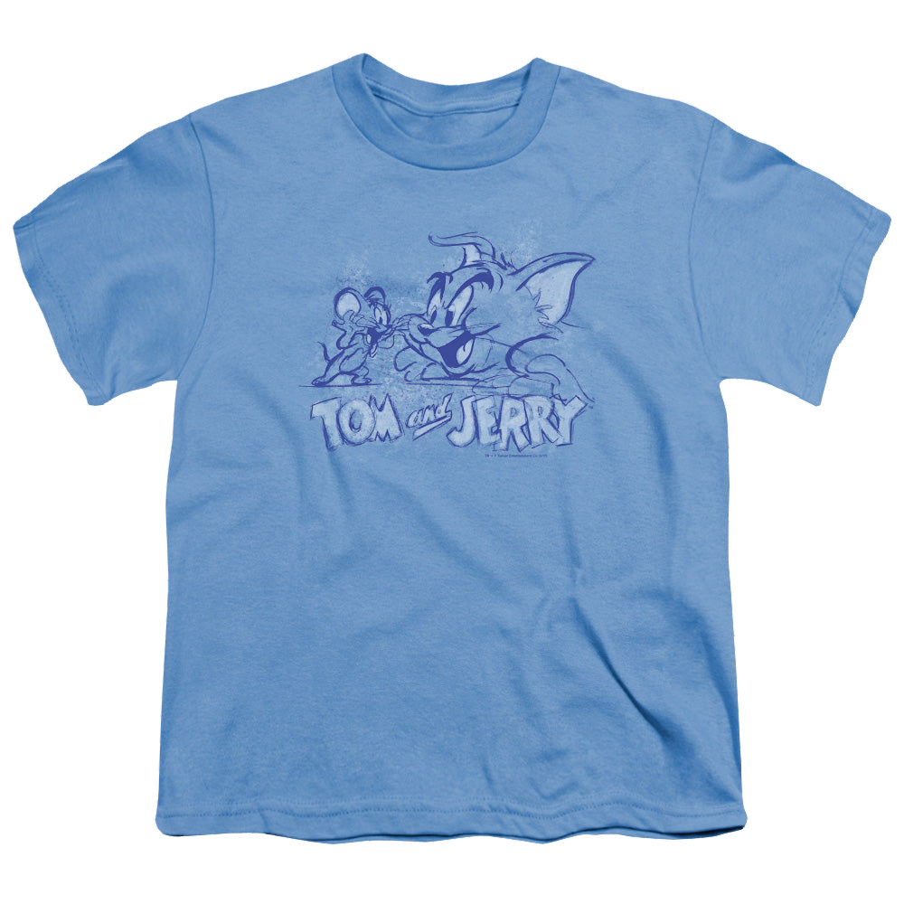Tom and Jerry Sketchy - Youth T-Shirt Youth T-Shirt (Ages 8-12) Tom and Jerry   