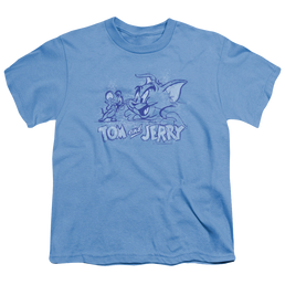 Tom and Jerry Sketchy - Youth T-Shirt Youth T-Shirt (Ages 8-12) Tom and Jerry   