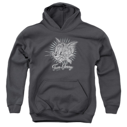 Tom and Jerry Tom And Jerry/Happy Classic Pals - Youth Hoodie Youth Hoodie (Ages 8-12) Tom and Jerry   
