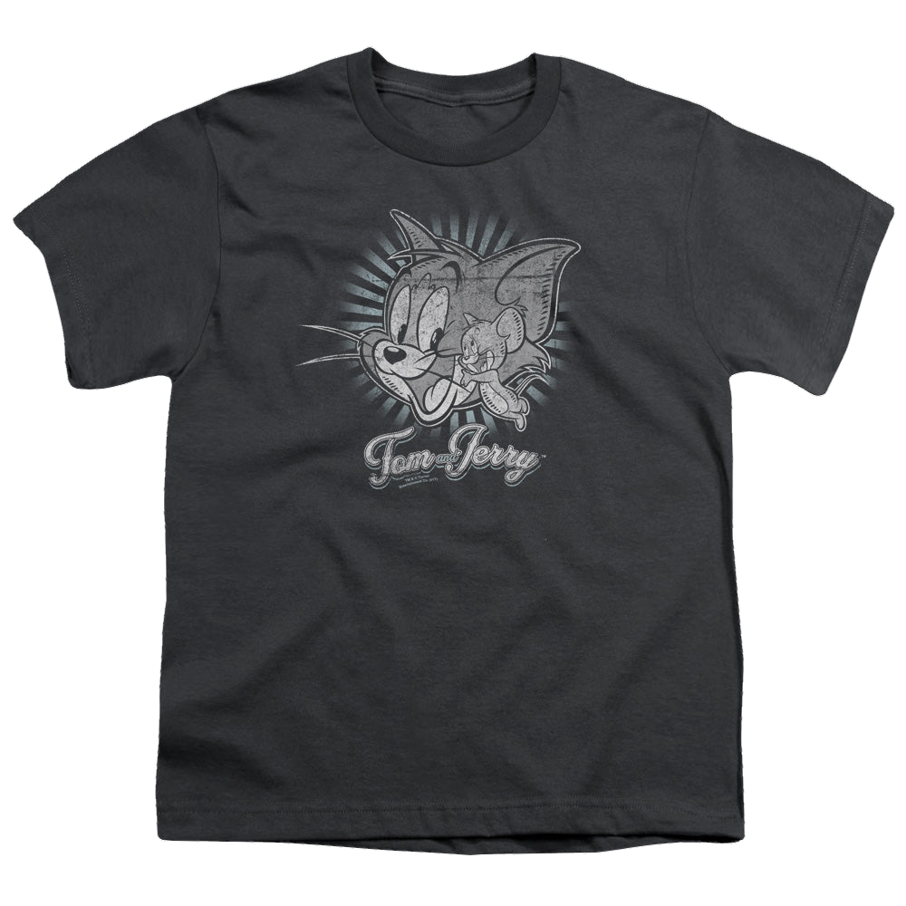 Tom and Jerry Tom And Jerry/Happy Classic Pals - Youth T-Shirt Youth T-Shirt (Ages 8-12) Tom and Jerry   