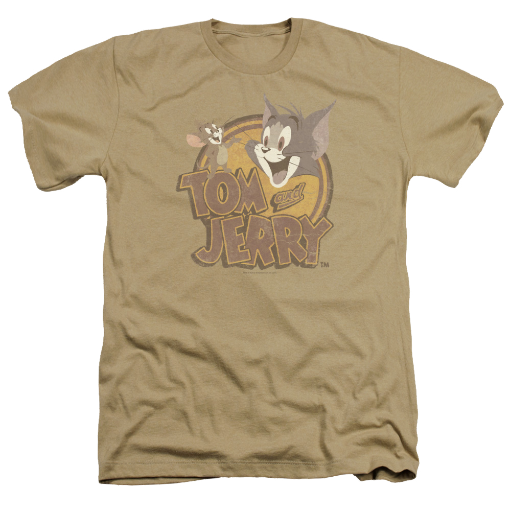 Tom and Jerry Water Damaged Men's Heather T-Shirt Men's Heather T-Shirt Tom and Jerry   