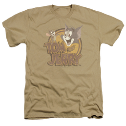 Tom and Jerry Water Damaged Men's Heather T-Shirt Men's Heather T-Shirt Tom and Jerry   