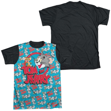 Tom and Jerry Double Trouble men's black back t-shirt