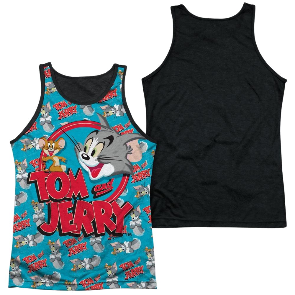 Tom and Jerry Double Trouble Men's Black Back Tank Men's Black Back Tank Tom and Jerry   