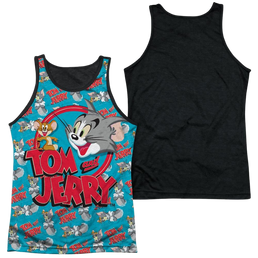 Tom and Jerry Double Trouble Men's Black Back Tank Men's Black Back Tank Tom and Jerry   