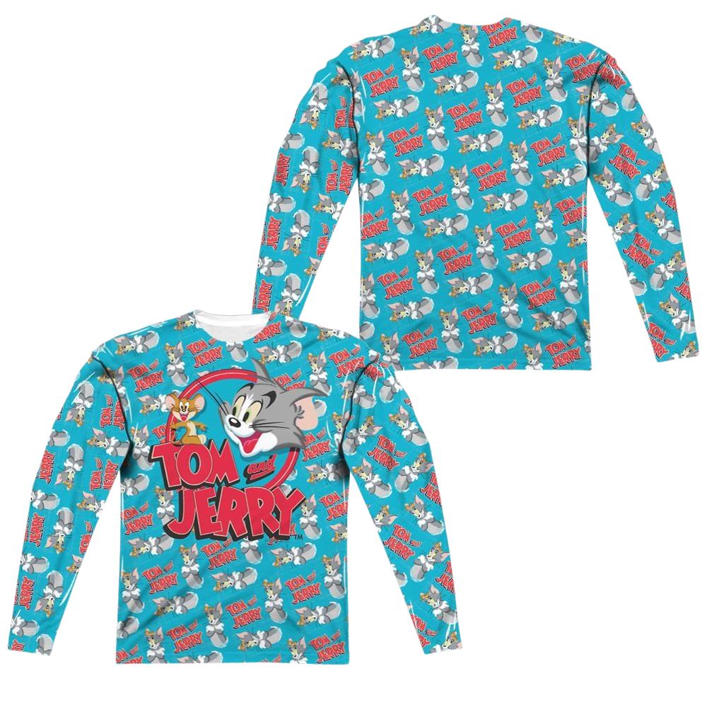 Tom and Jerry Double Trouble Men's All-Over Print T-Shirt Men's All-Over Print Long Sleeve Tom and Jerry   