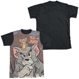 Tom and Jerry Up To No Good Men's Black Back T-Shirt Men's Black Back T-Shirt Tom and Jerry   