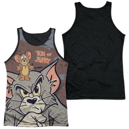 Tom and Jerry Up To No Good Men's Black Back Tank Men's Black Back Tank Tom and Jerry   