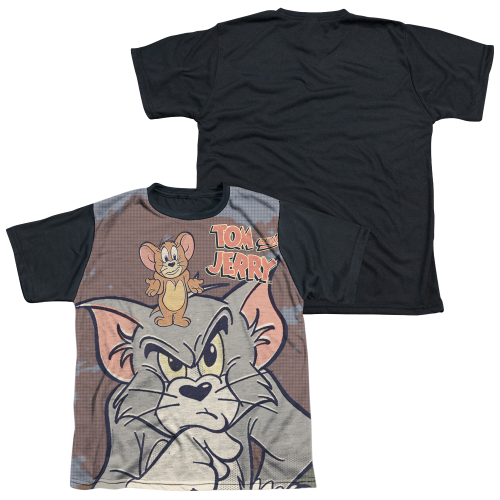 Tom and Jerry Up To No Good - Youth Black Back T-Shirt Youth Black Back T-Shirt (Ages 8-12) Tom and Jerry   
