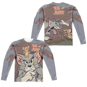 Tom and Jerry Up To No Good men's all-over print long sleeve