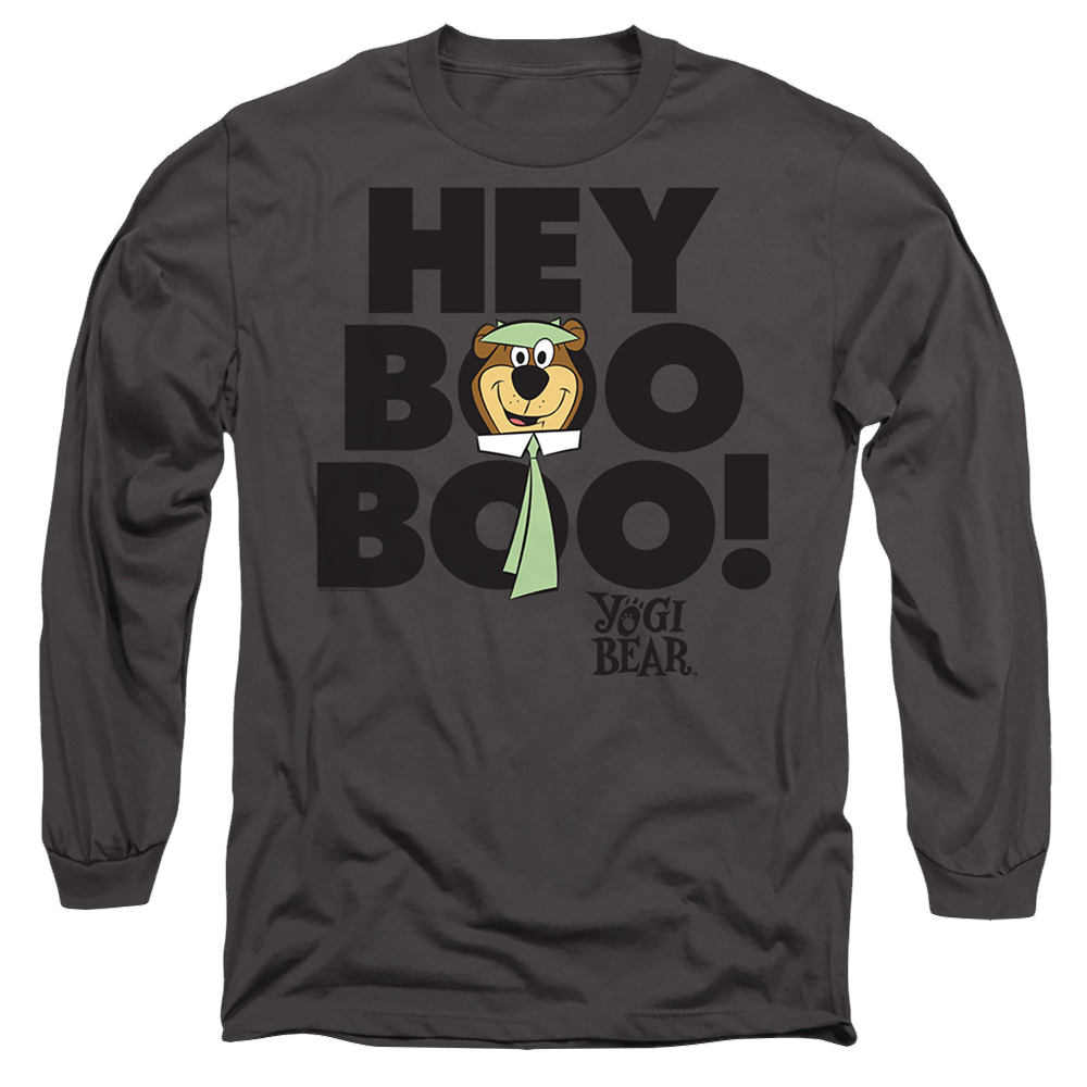 Yogi Bear Hey Boo Boo - Men's Long Sleeve T-Shirt Men's Long Sleeve T-Shirt Yogi Bear   