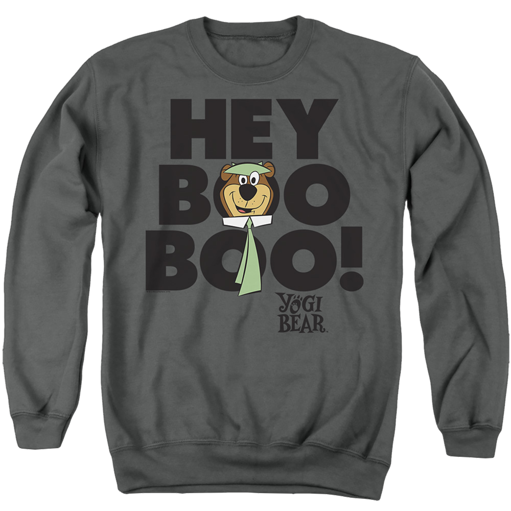 Yogi Bear Hey Boo Boo - Men's Crewneck Sweatshirt Men's Crewneck Sweatshirt Yogi Bear   