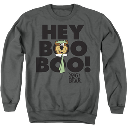 Yogi Bear Hey Boo Boo - Men's Crewneck Sweatshirt Men's Crewneck Sweatshirt Yogi Bear   