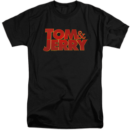Tom and Jerry Movie Logo - Men's Tall Fit T-Shirt Men's Tall Fit T-Shirt Tom and Jerry   